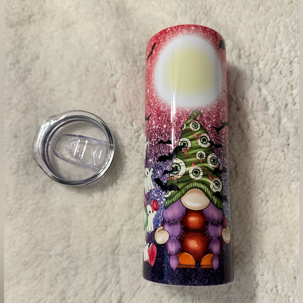 Custom Halloween gnome tumbler
